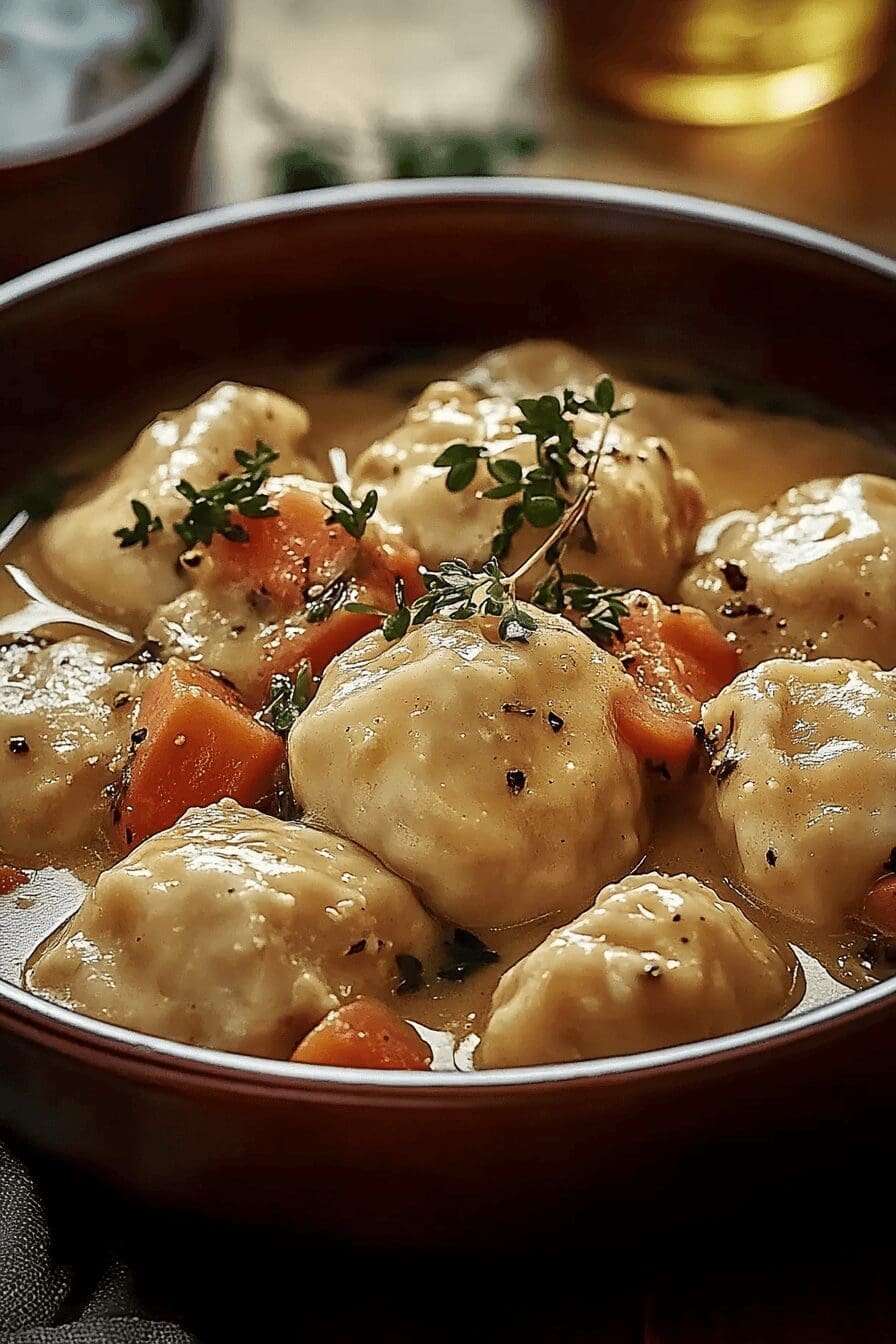 Slow Cooker Chicken Dumplings