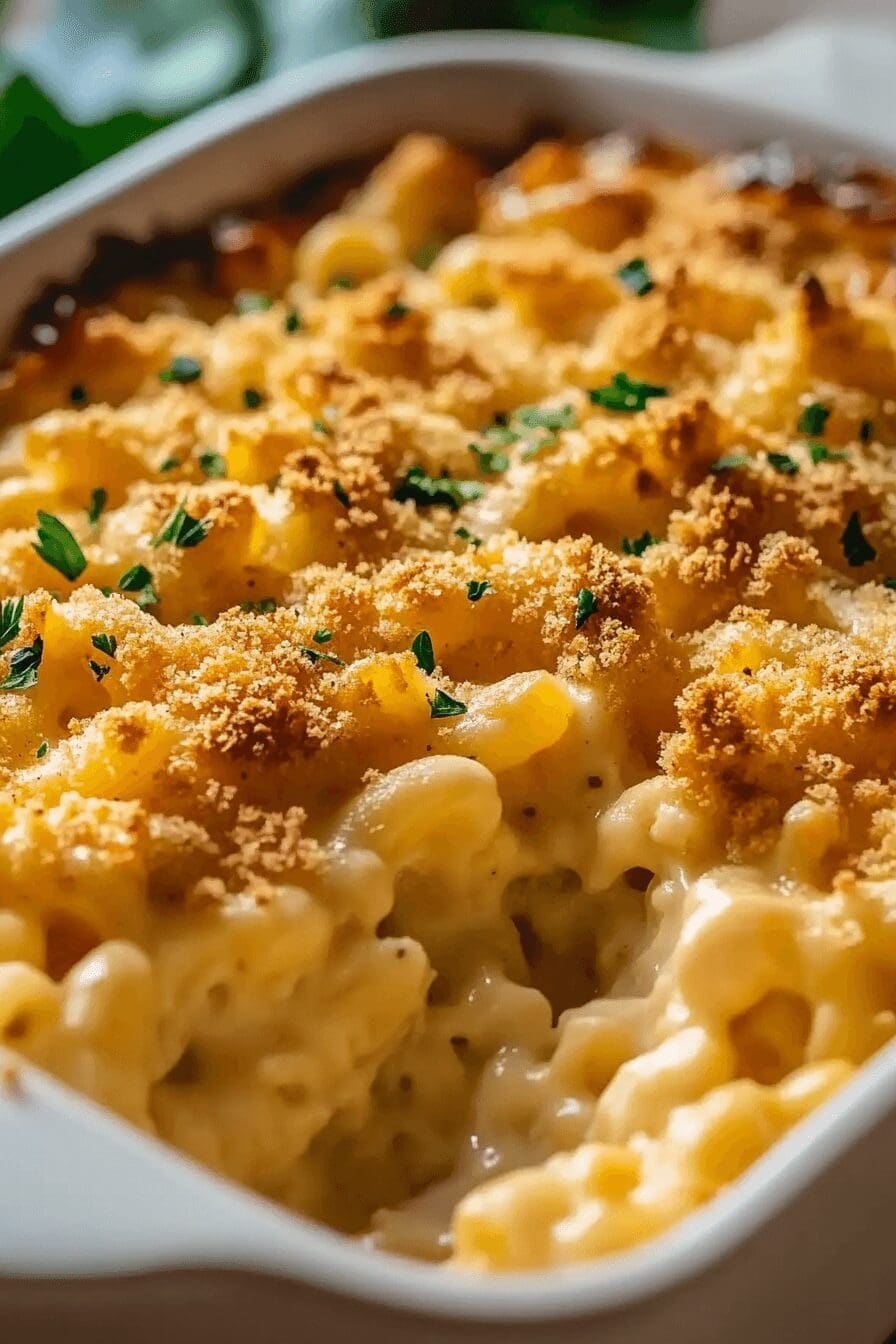 Homemade mac and cheese casserole