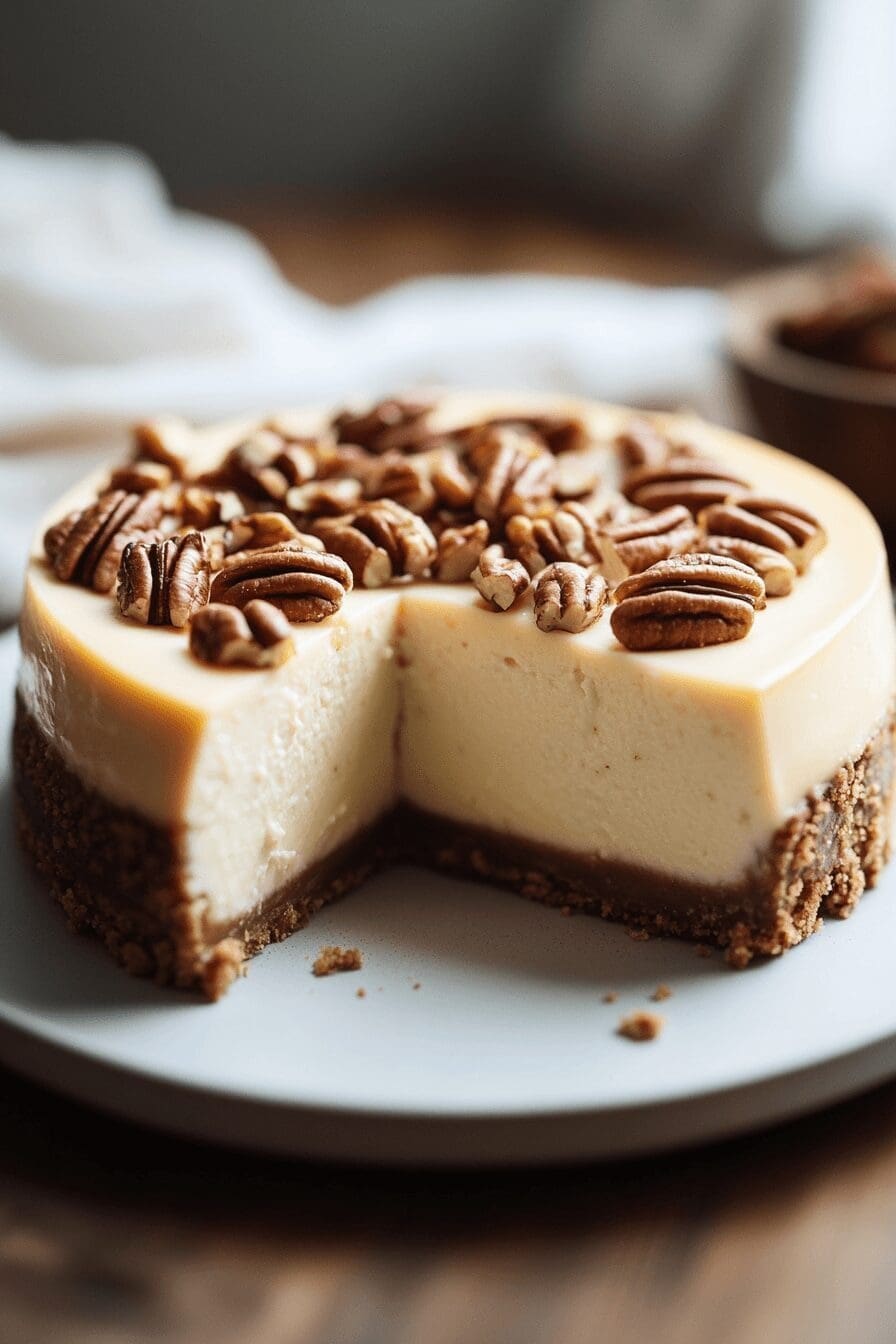 Maple Pecan Cheesecake