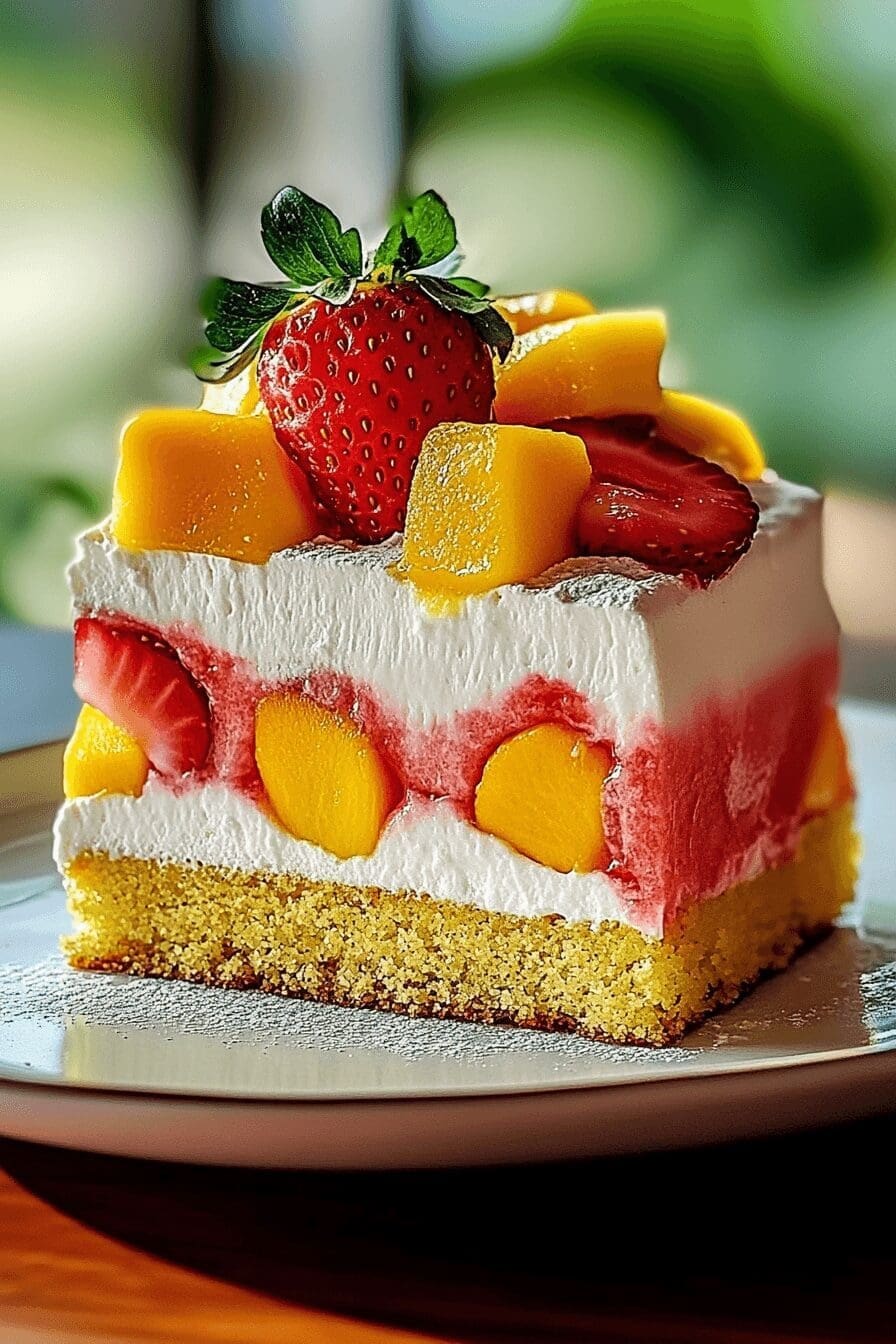 Strawberry Mango Cake