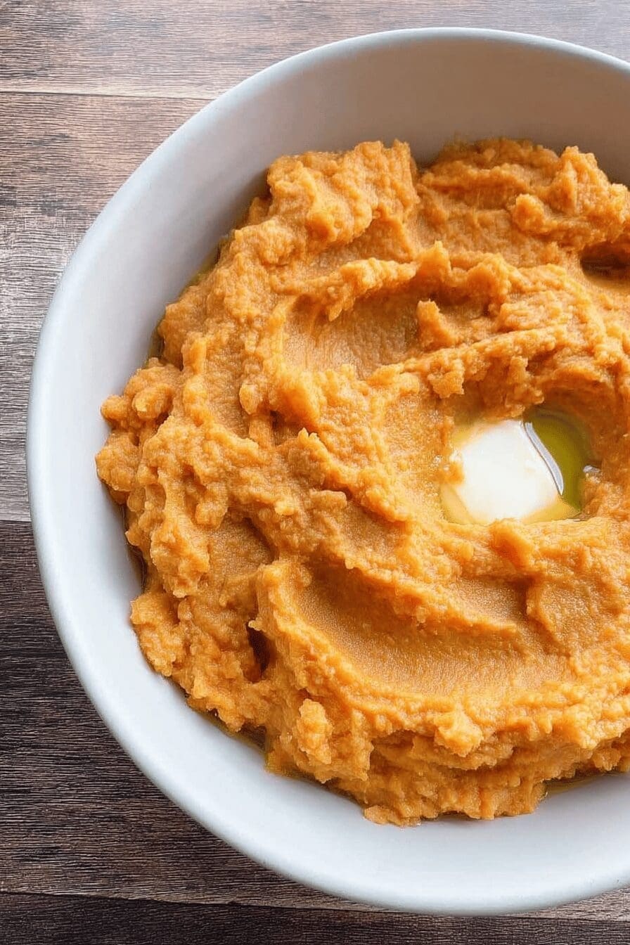 mashed sweet potatoes
