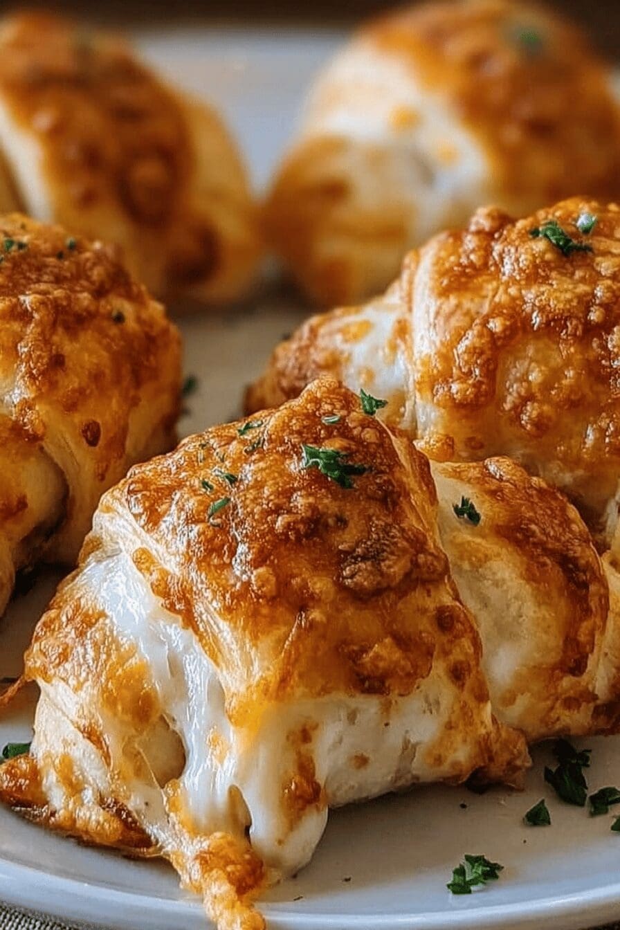 Cheesy Chicken Crescent Rolls