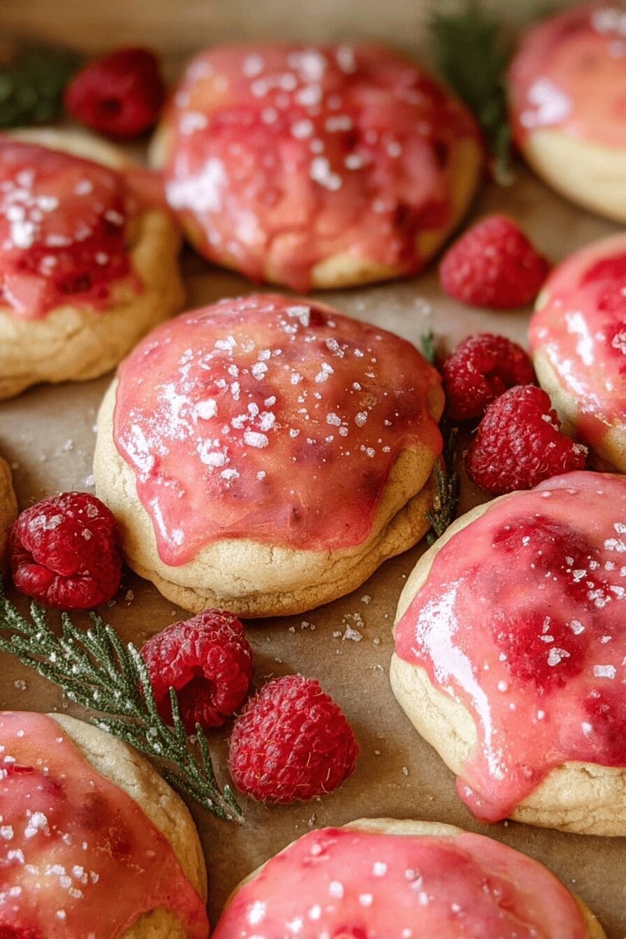 Raspberry Cheesecake Cookies