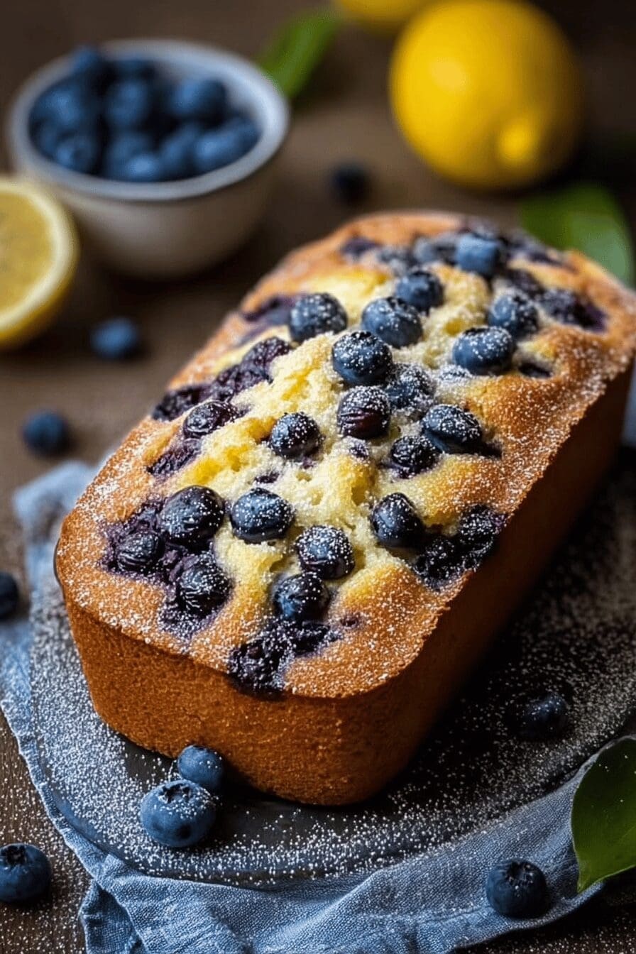 Blueberry Lemon Ricotta Cake