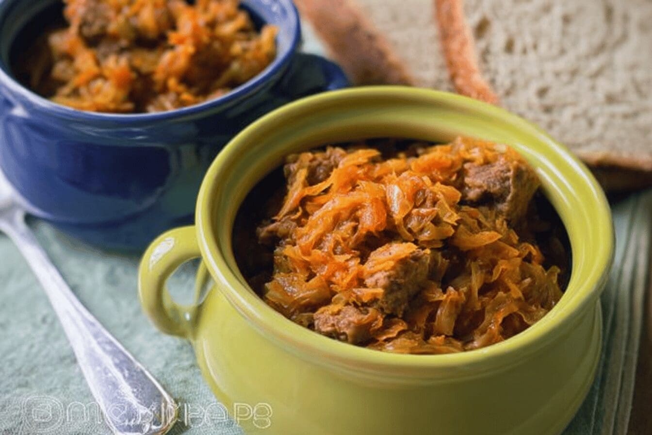 Braised Cabbage With Beef