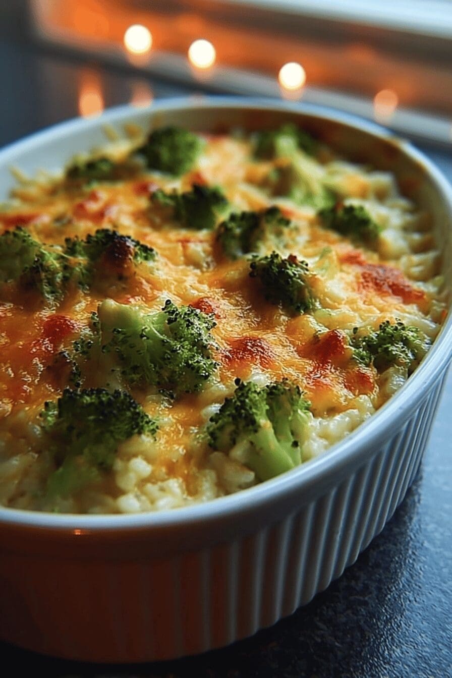 Cheesy Broccoli Rice Casserole