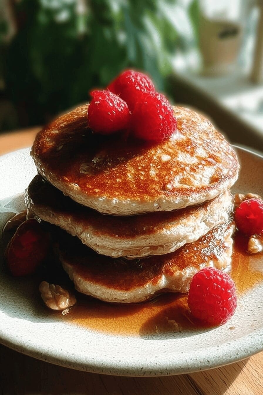 Fluffy Oatmeal Pancakes