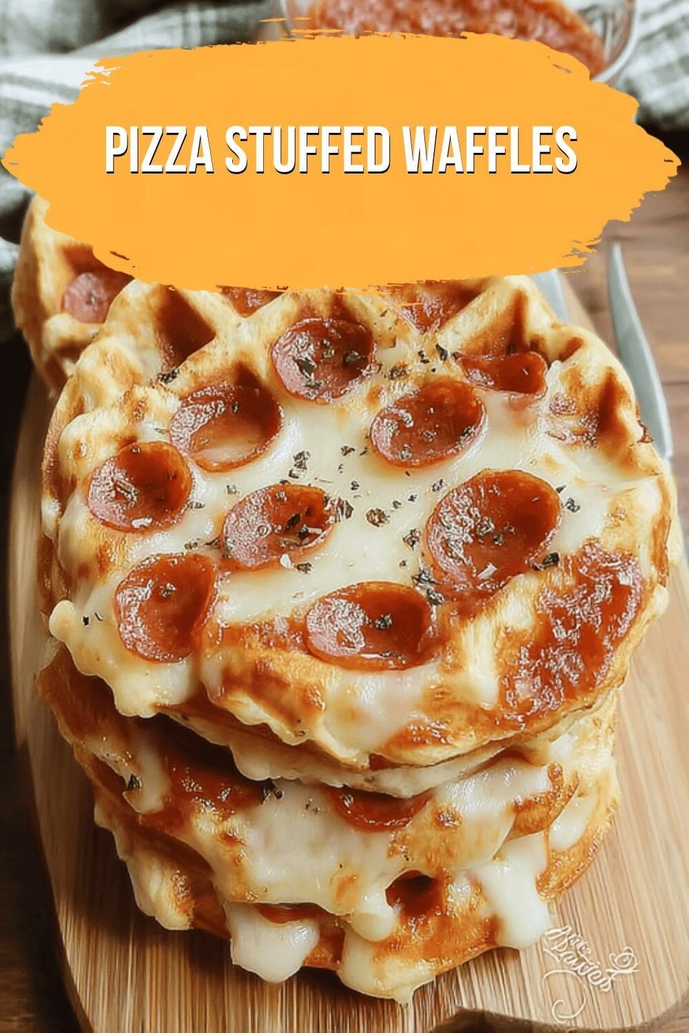Pizza Stuffed Waffles