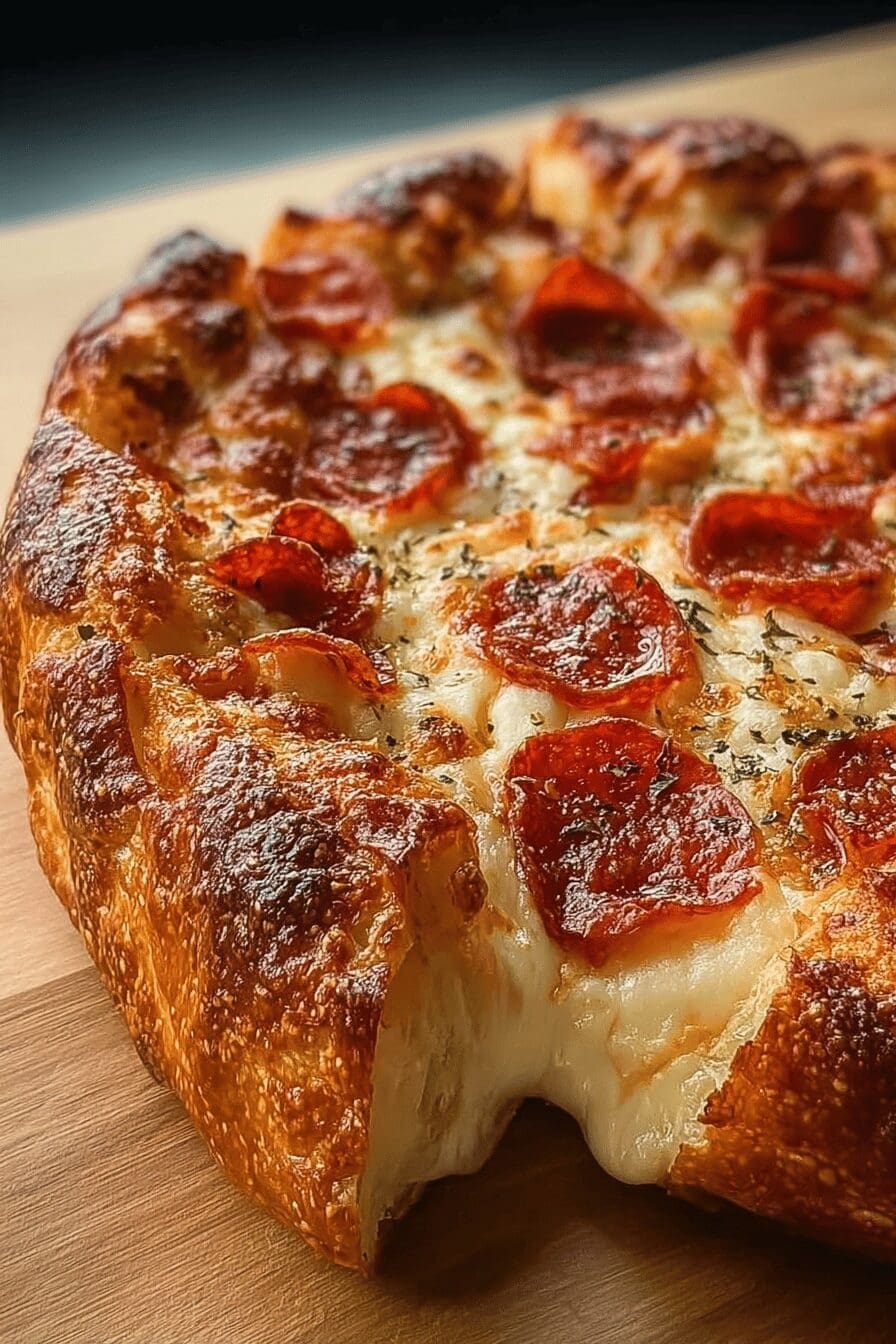 Stuffed Crust Pepperoni Pizza