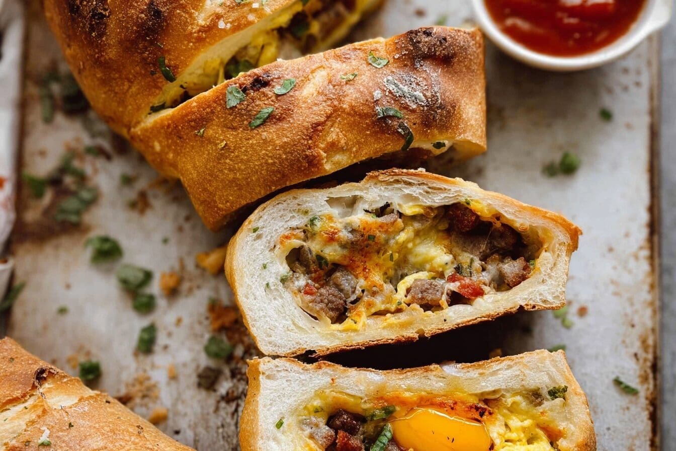 Breakfast Stromboli