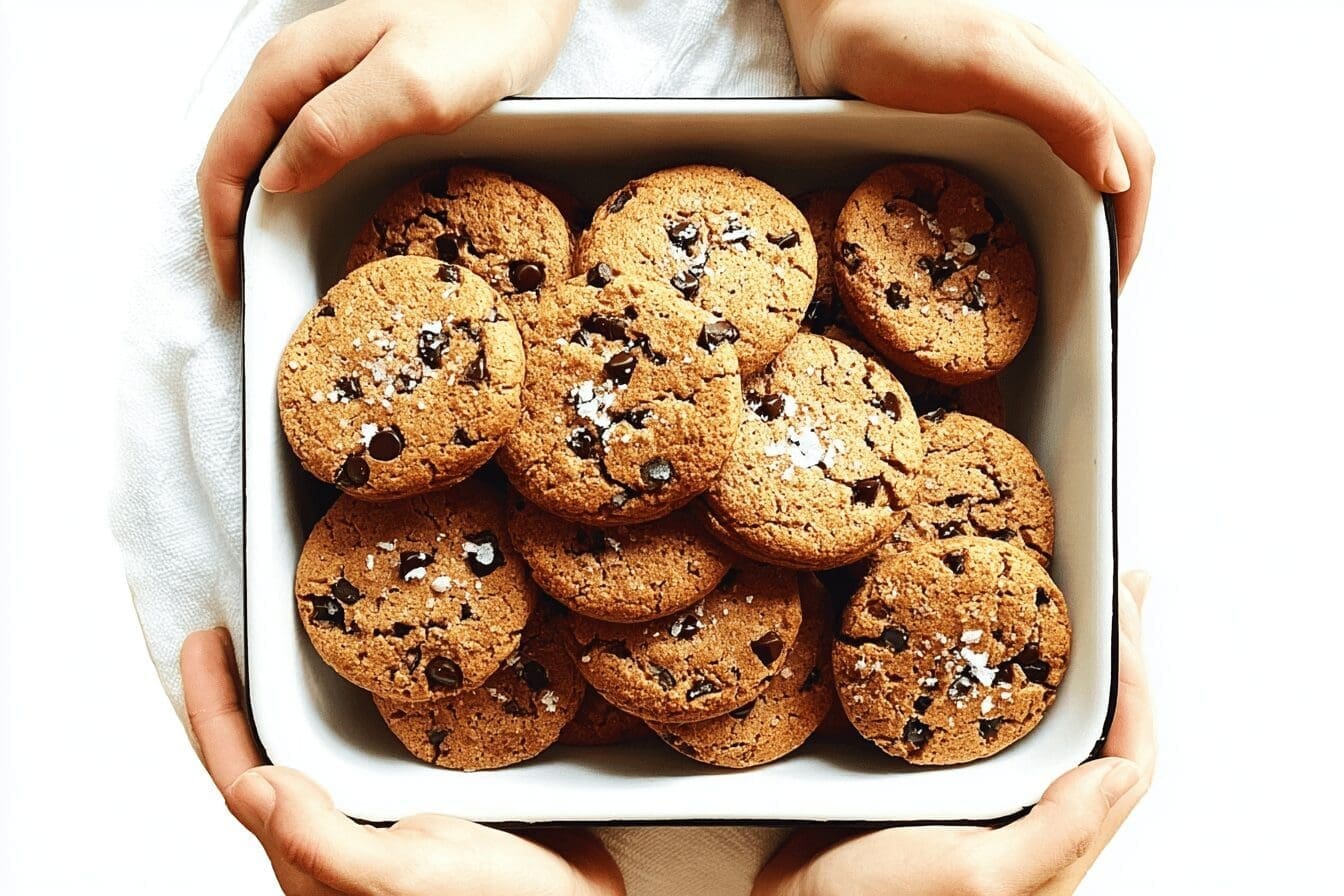 Flourless Chocolate Chip Cookies