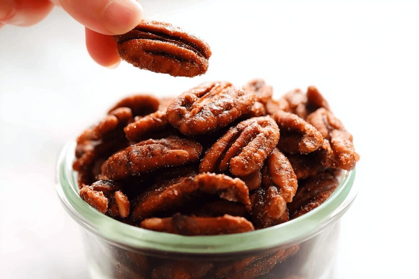 Maple Candied Pecans