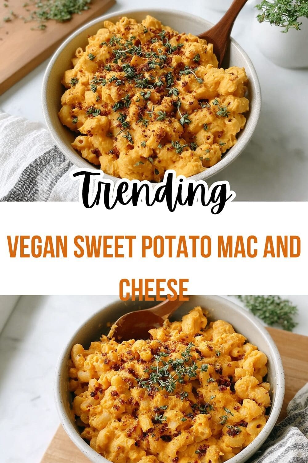Vegan Sweet Potato Mac And Cheese