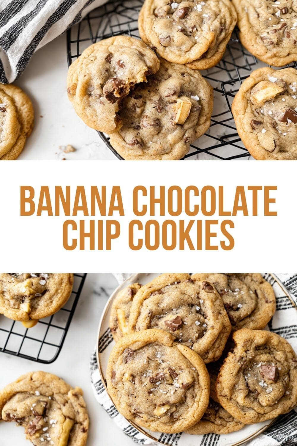 Banana Chocolate Chip Cookies