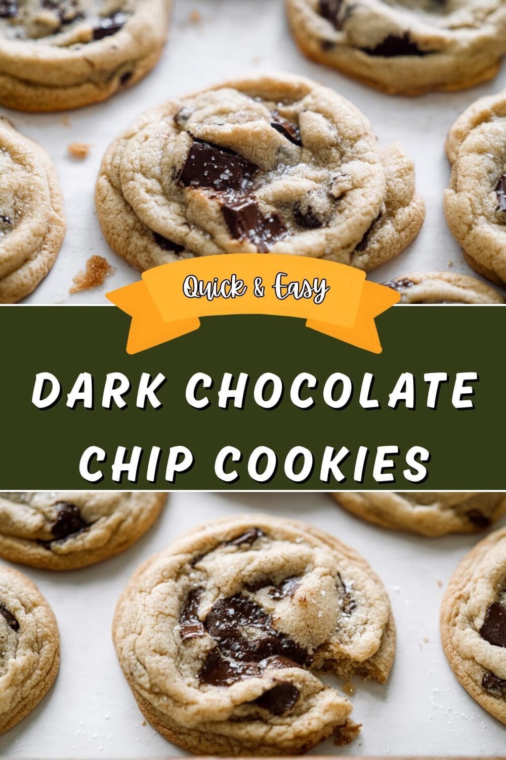 Dark Chocolate Chip Cookies