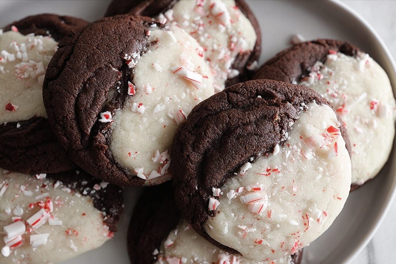 Peppermint Bark Cookies