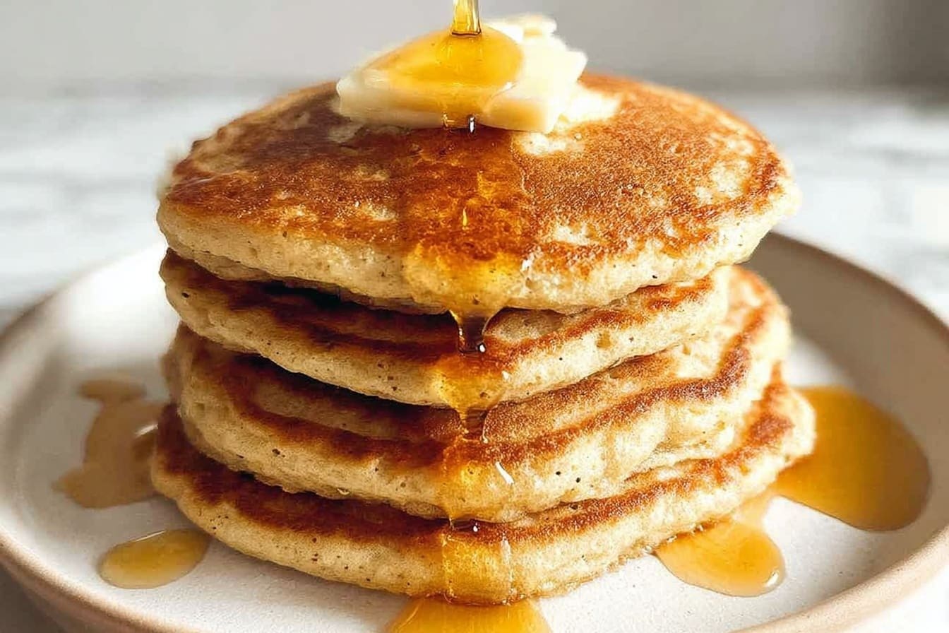 Fluffy Oatmeal Pancakes