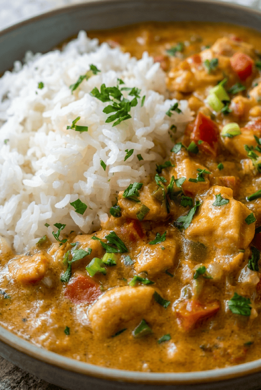 Authentic Chicken Etouffee