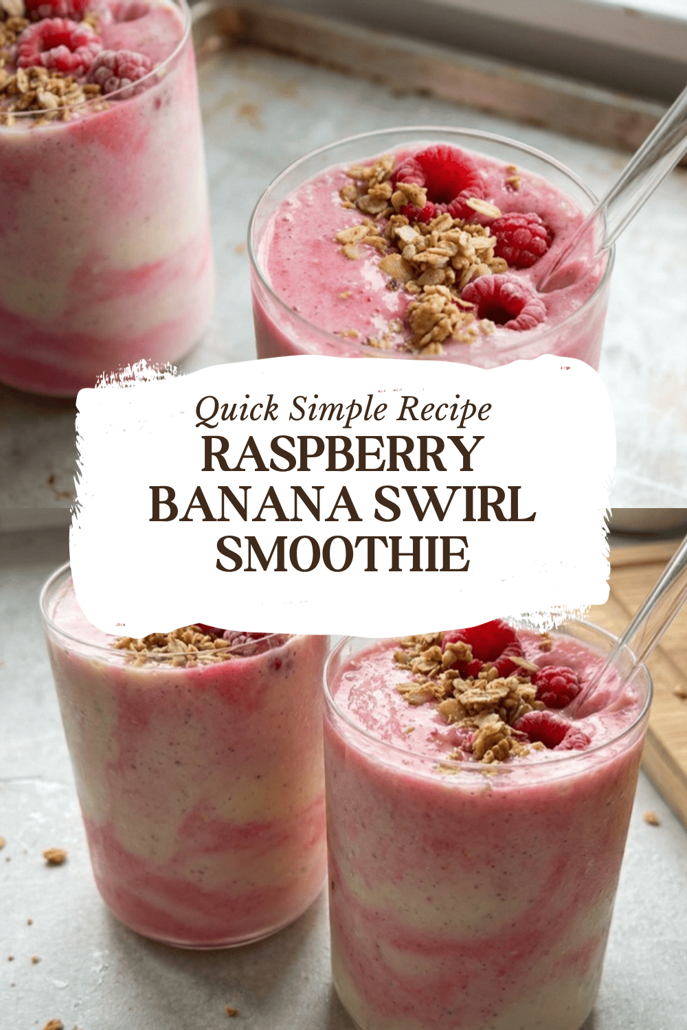 Raspberry Banana Swirl Smoothie