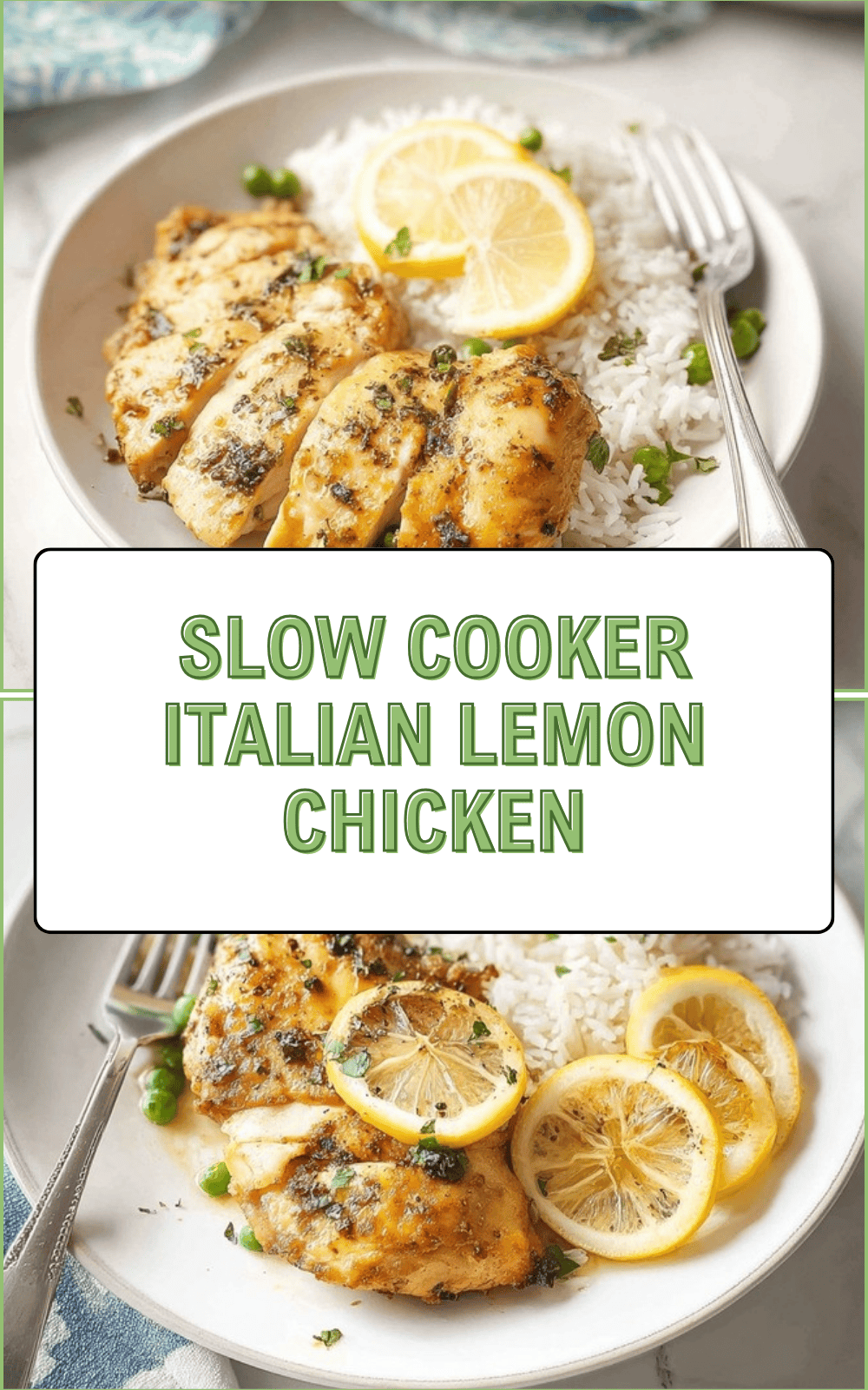 Slow Cooker Italian Lemon Chicken