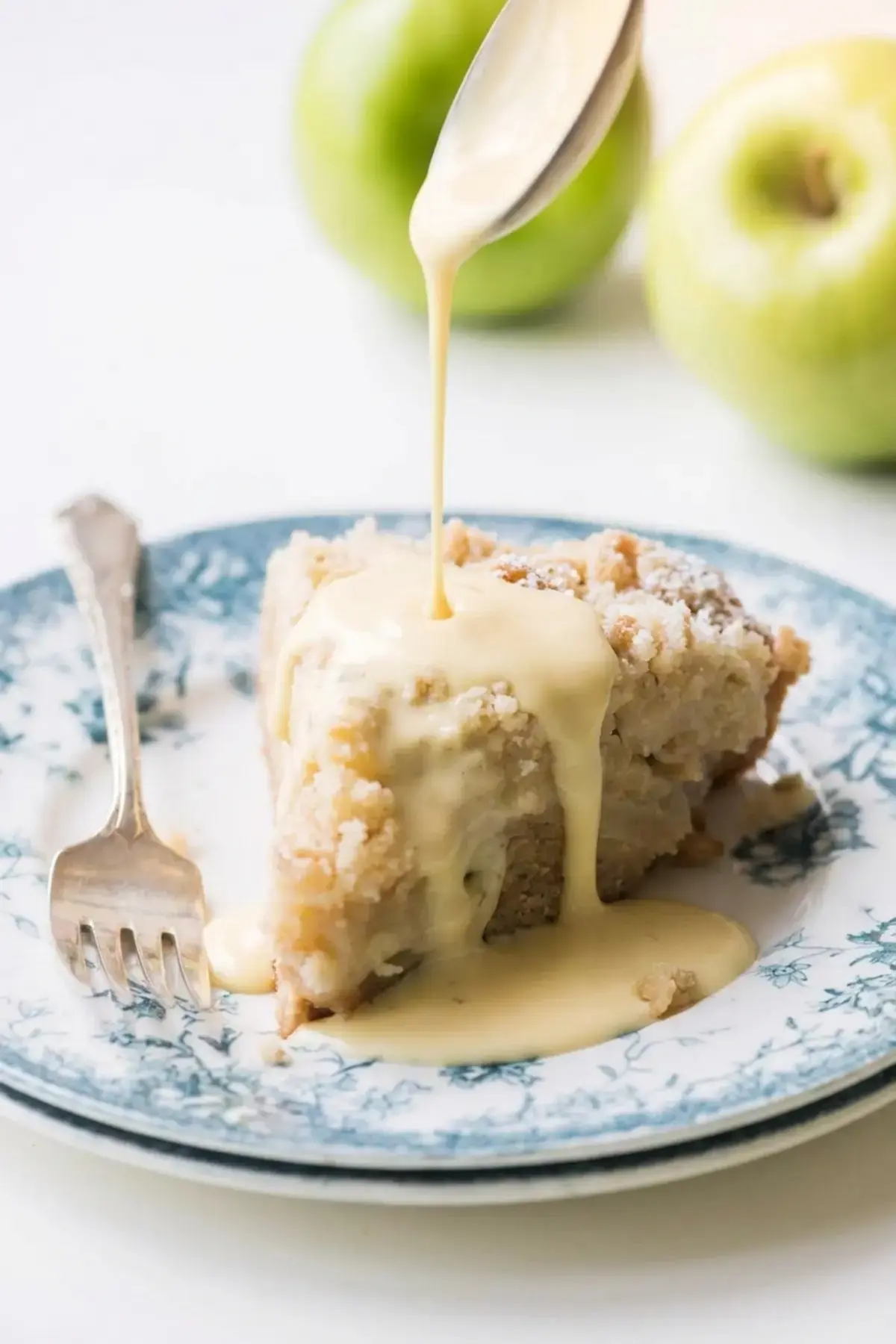 Authentic Irish Apple Cake, the crumble topping makes this cake especially appropriate for breakfast, brunch, or afternoon tea