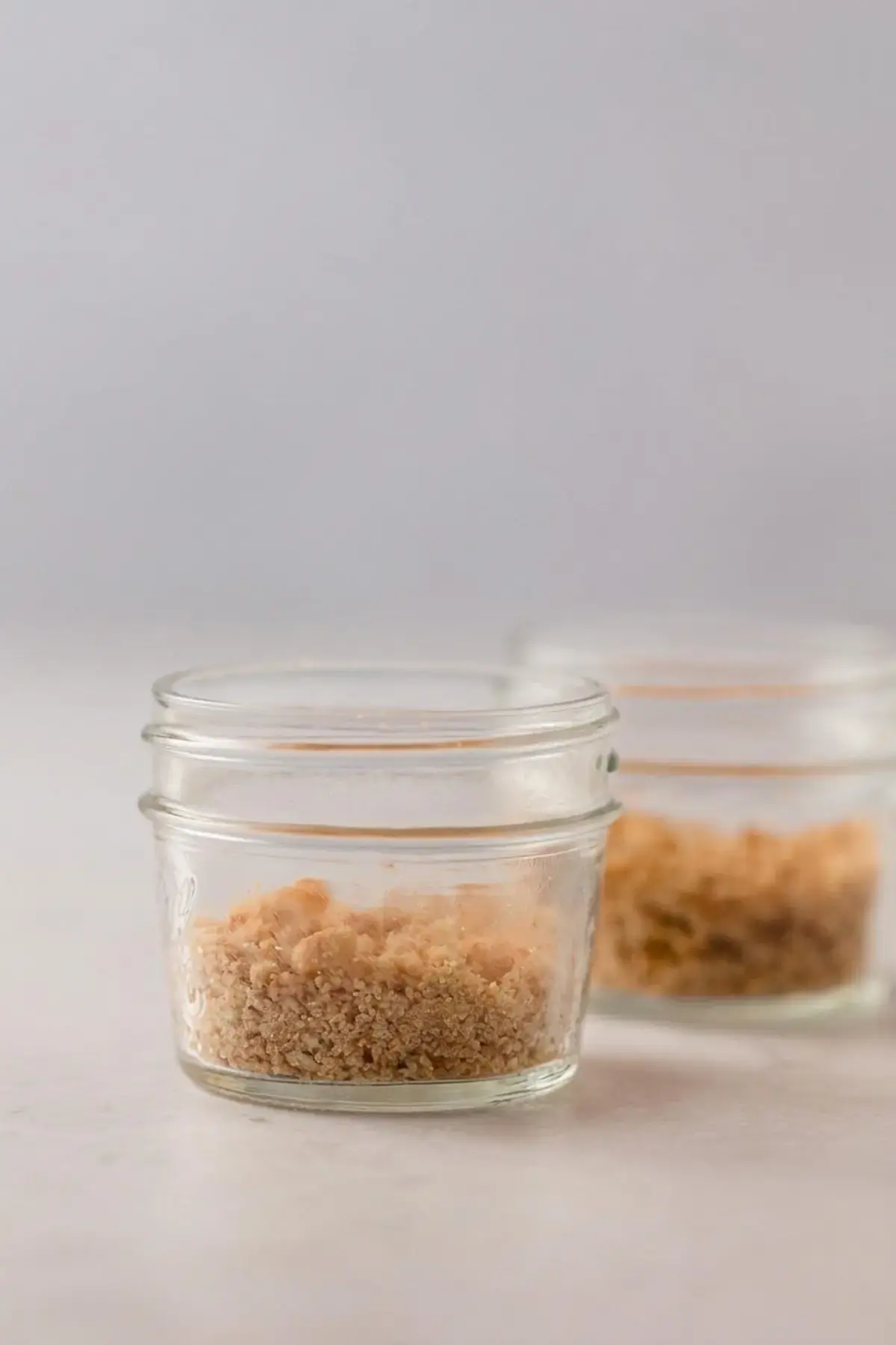 Key Lime Pie Mason Jars, Crust Layer