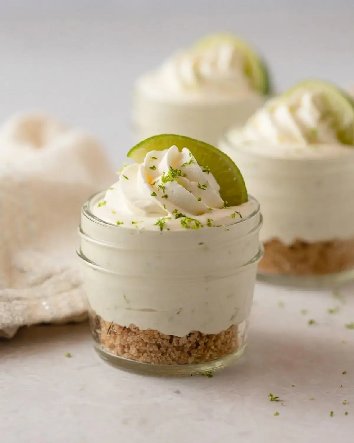 Key Lime Pie Mason Jars, Crust Layer