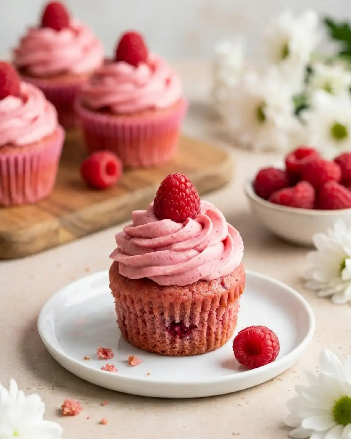 Raspberry Cupcakes With Raspberry Filling, Ingredients