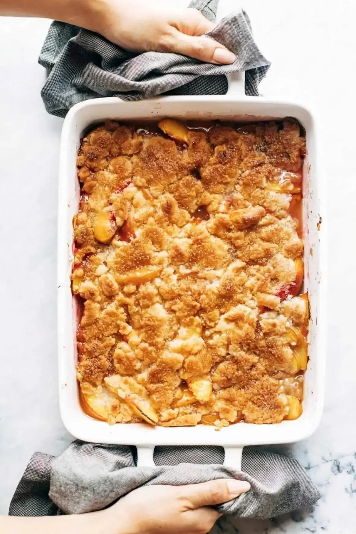 The Best Peach Cobbler, 3: Bake it up