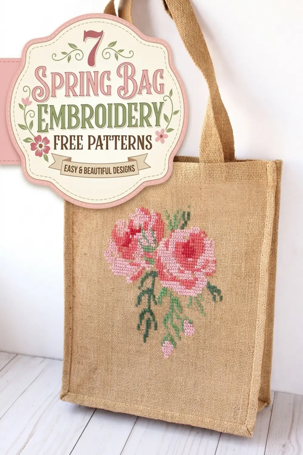 7 Spring Bag Embroidery Free Patterns