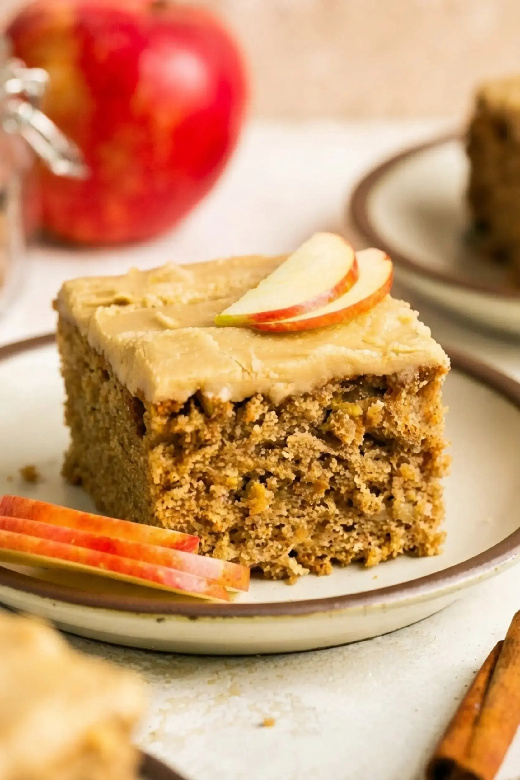 Apple Spice Cake With Brown Sugar Icing