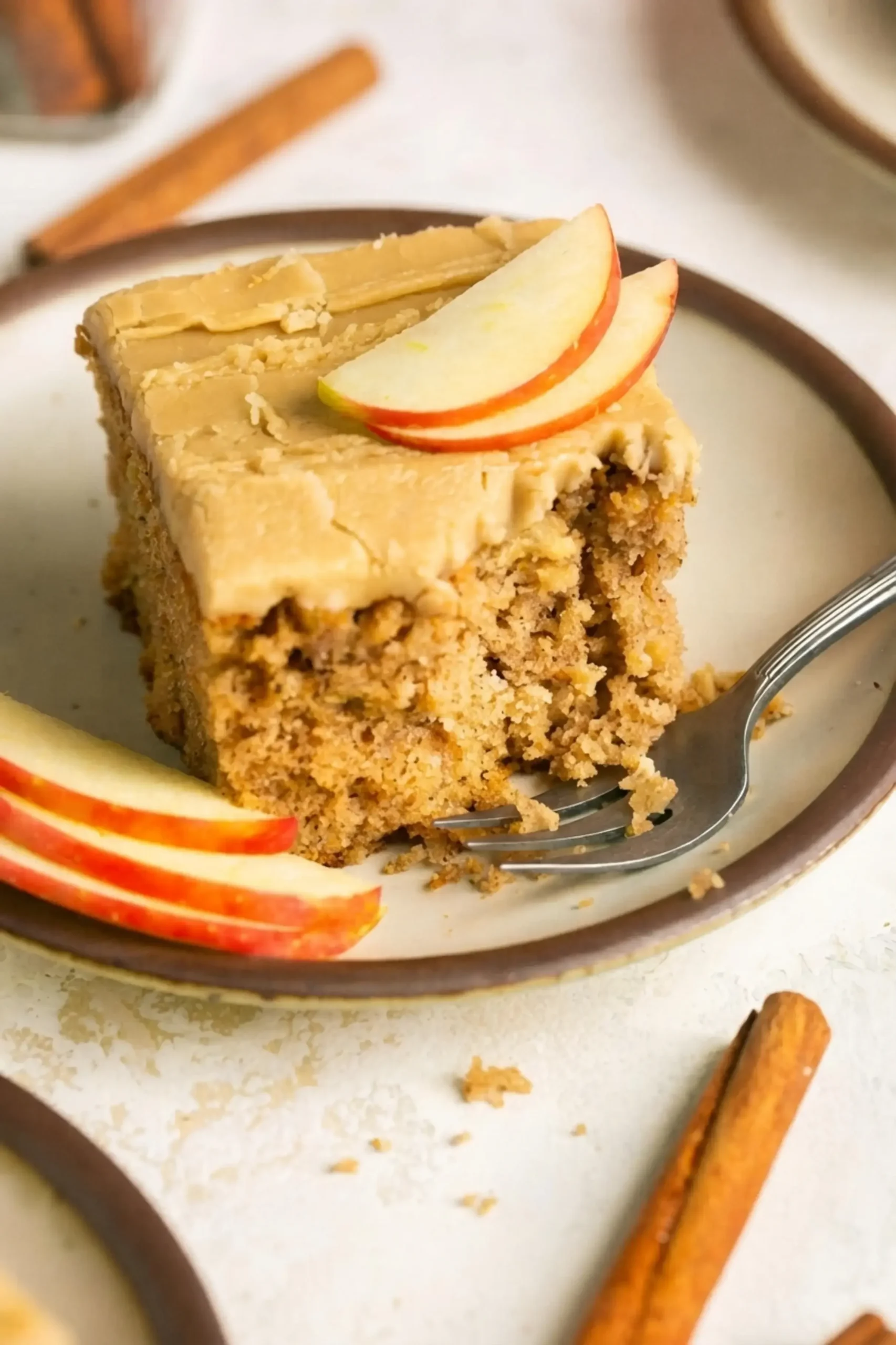 Apple Spice Cake With Brown Sugar Icing, Can't get enough Fall flavors