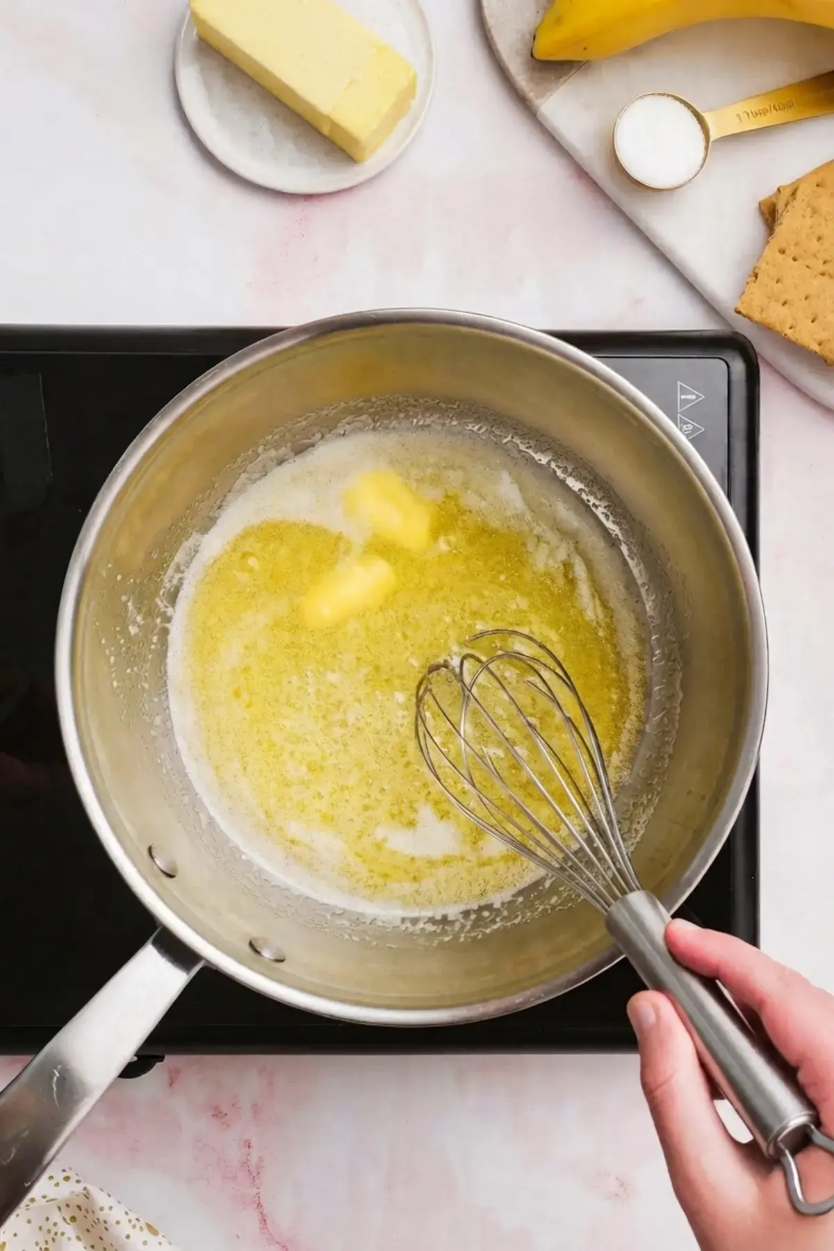 Banana Split Cake, Step 1: Make the Graham Cracker Crust