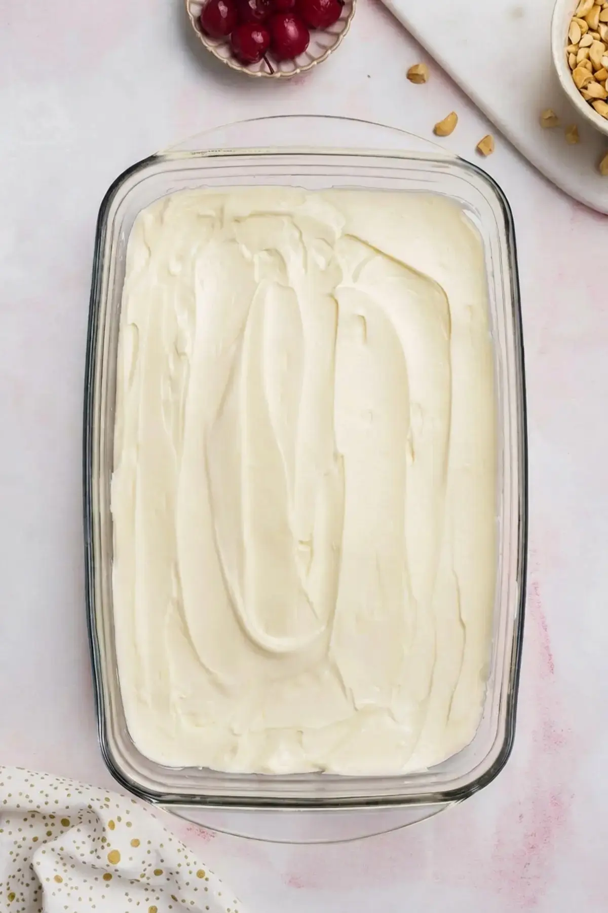 Banana Split Cake, Step 2: Make the Cream Cheese Layer