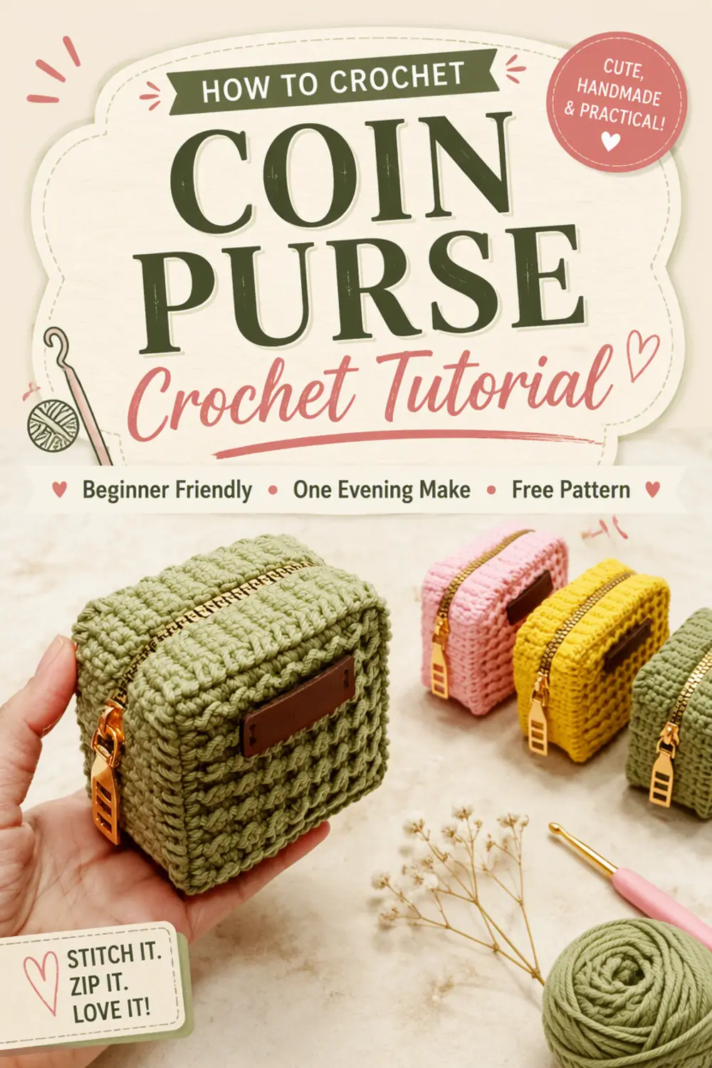 Coin Purse Crochet Tutorial