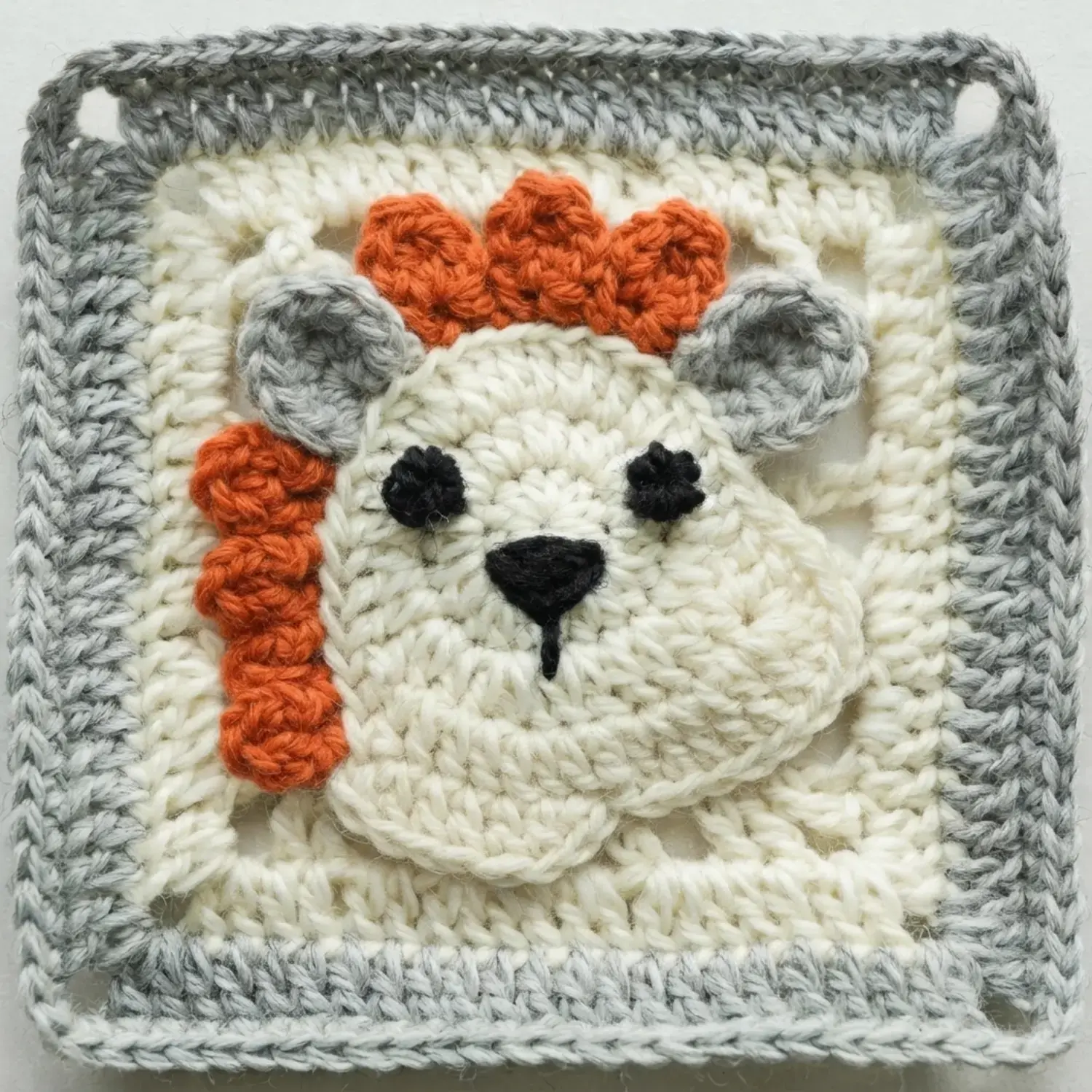 Dragon Granny Square, Dinosaur Granny Square