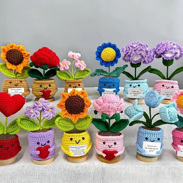 Fun Beginner-Friendly Crochet Project Ideas, 1. Cute Crochet Plant Ideas