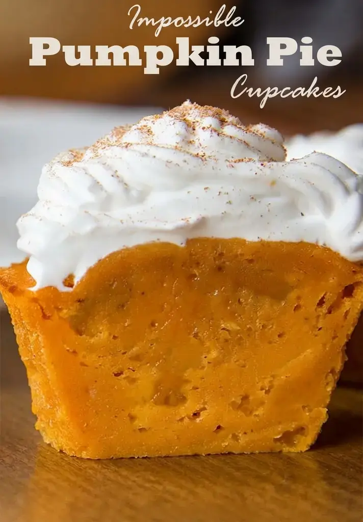 Impossible Pumpkin Pie Cupcakes