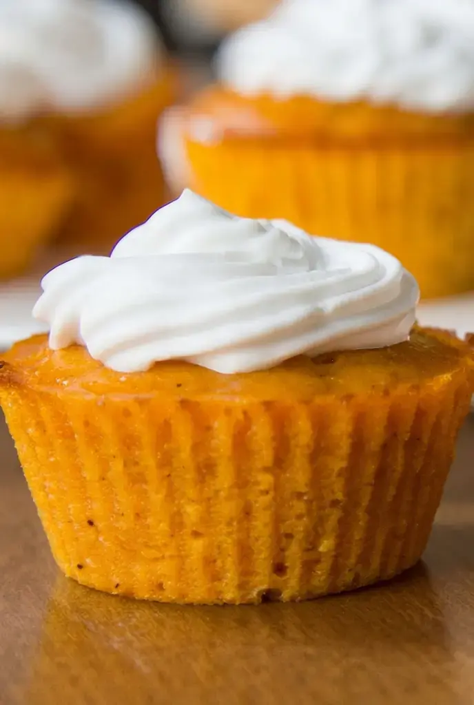 Impossible Pumpkin Pie Cupcakes