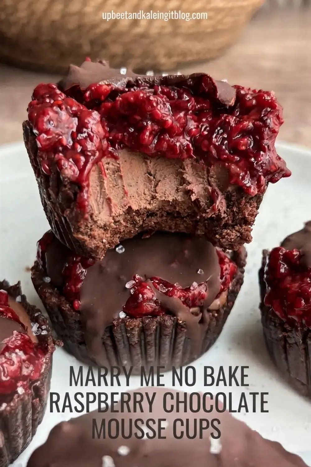 Marry Me No Bake Raspberry Chocolate Mousse Cups