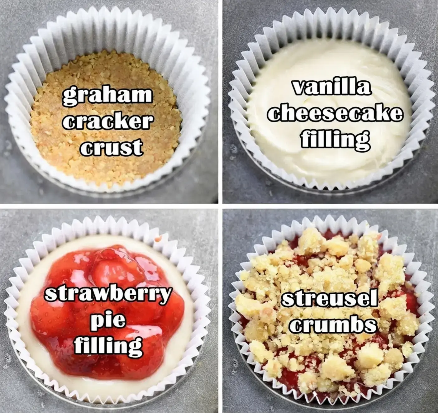 Mini Strawberry Cheesecakes, How To Make Mini Cheesecakes