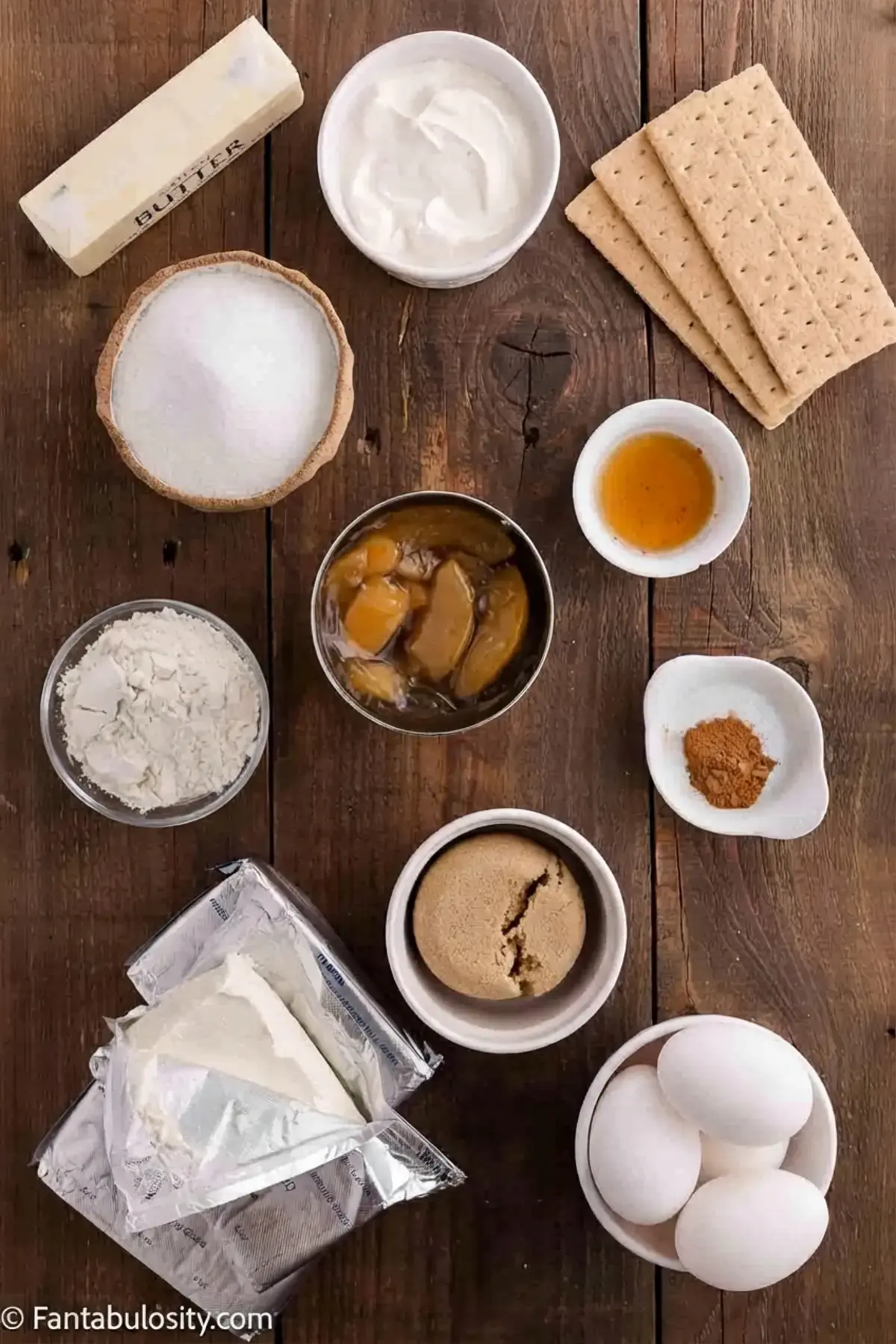 Peach Cobbler Cheesecake, Ingredients