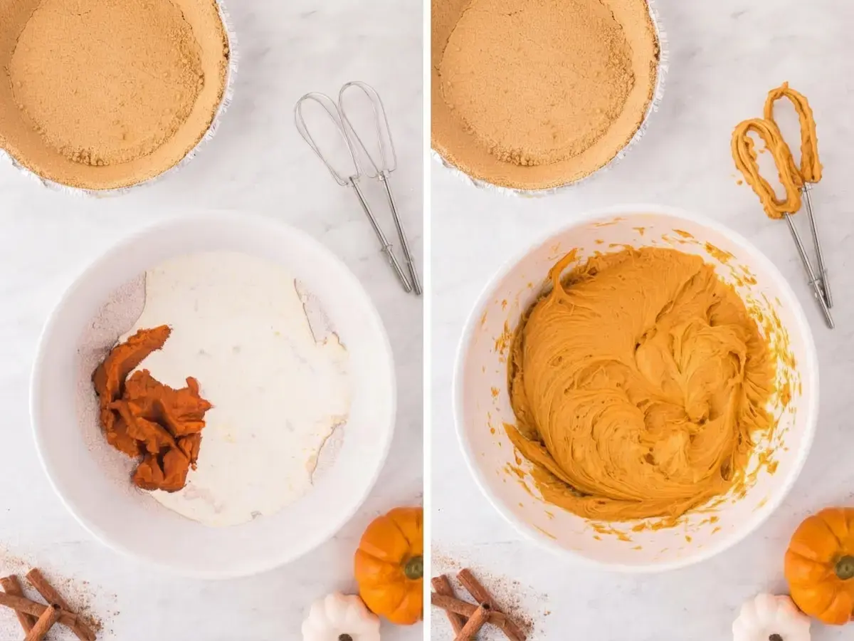 Pumpkin Pudding Pie, How to Make No Bake Pumpkin Pie with Instant Pudding
