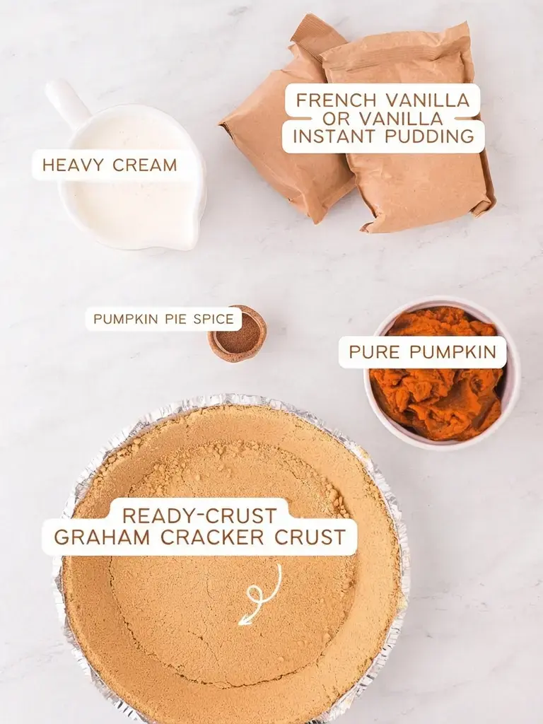 Pumpkin Pudding Pie, Ingredients Needed