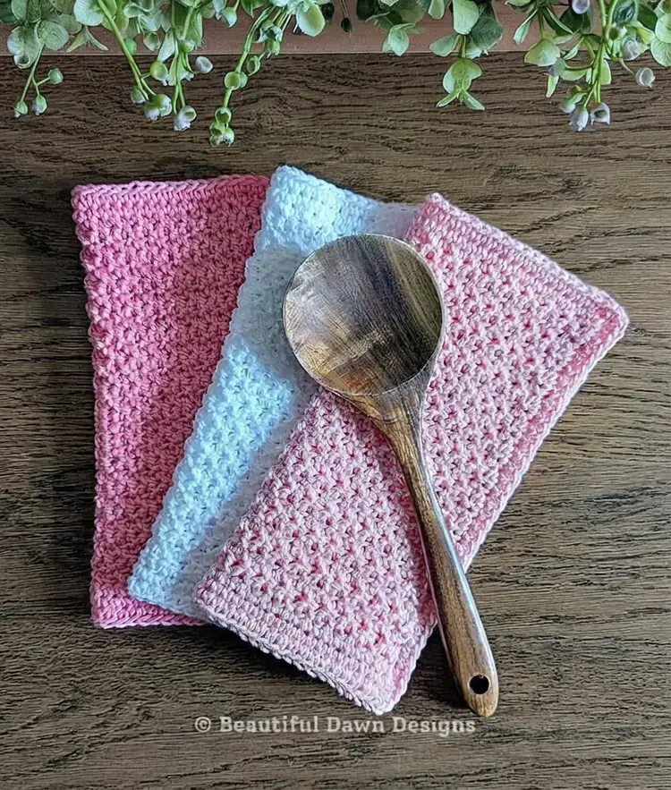 Small Crochet Projects, Beginner Friendly Dishcloth