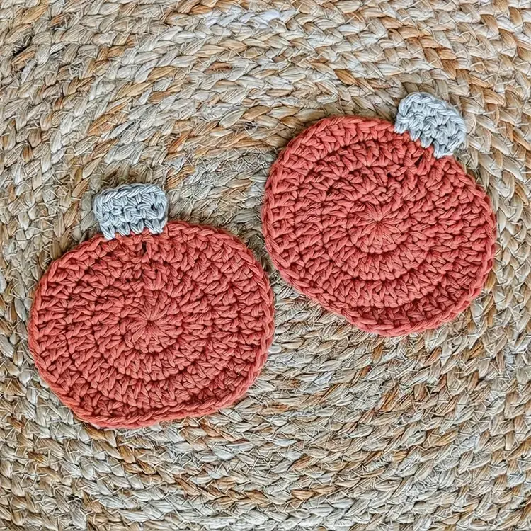 Small Crochet Projects, Pumpkin Coaster
