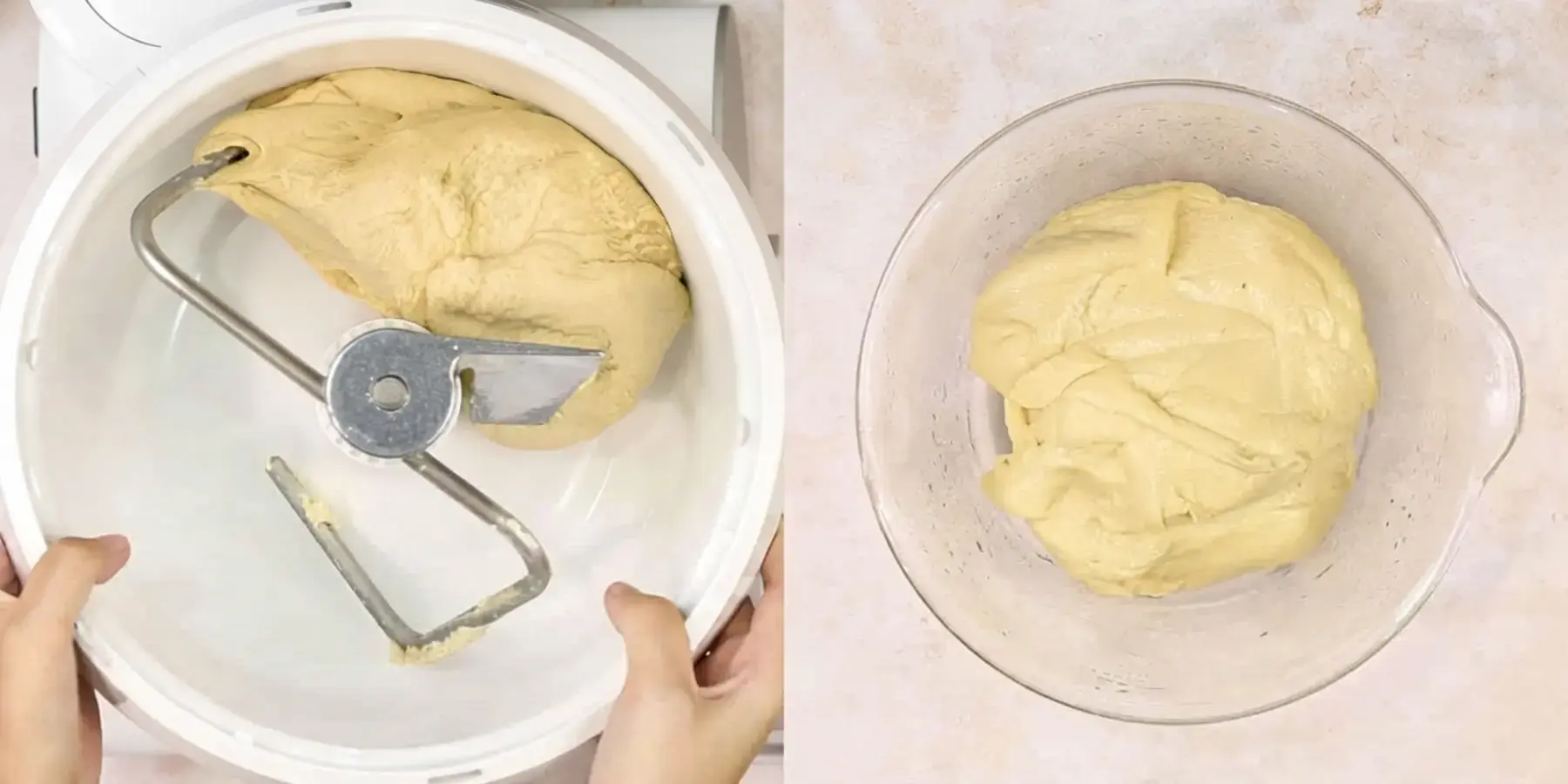 Soft And Fluffy Biscoff Cinnamon Rolls, Make the Dough